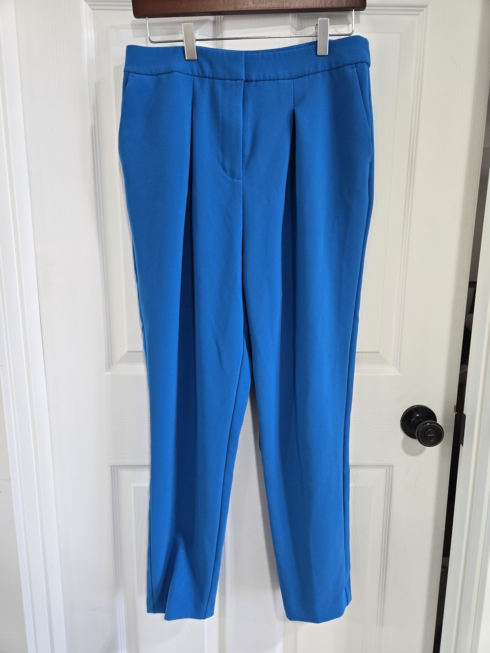 Topshop Royal Blue Straight-Leg Trousers - Picture 2 of 5